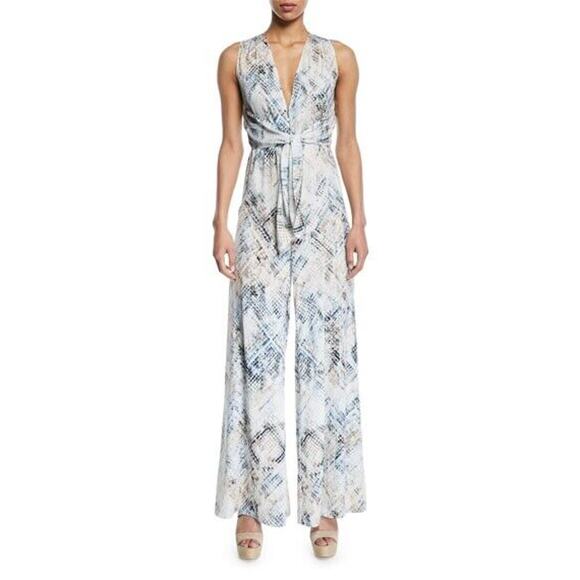 Haute Hippie Pants - HAUTE HIPPIE Lounge Sleeveless V-Neck Cutout Jumpsuit Size 0